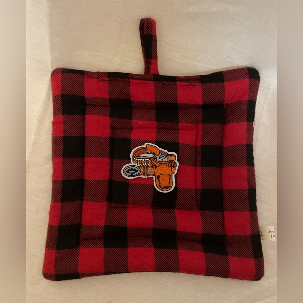 Red and Black Plaid Pot Holder